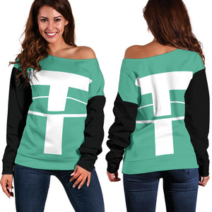 Tether Women's Off Shoulder Sweater