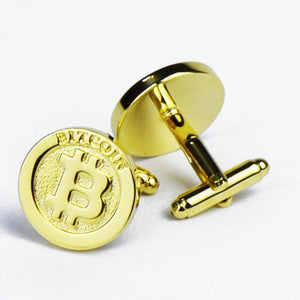 Bitcoin Gold Wedding shirt  cufflinks