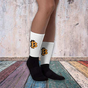 Compression Combed Bitcoin Cotton Dress Socks